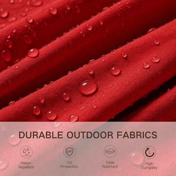 Kingdura Cantilever Patio Umbrella with Double Top Vent, Large Square Aluminum Outdoor Offset Umbrella with 360-degree Rotation, Infinite Tilt, UV Protection for Pool Deck Garden Patio