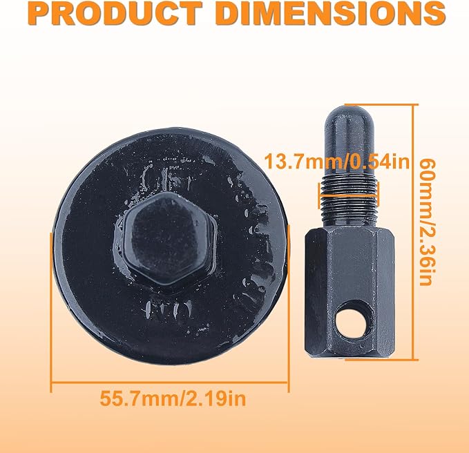 14MM Piston Stop Chainsaw Clutch Flywheel Removal Tool Clutch Expander Tools for Husqvarna Stihl Echo 2 Cycle 14mm