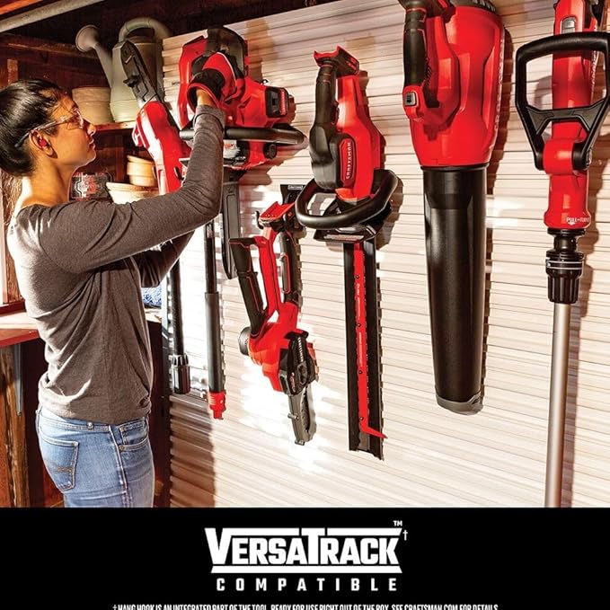 CRAFTSMAN V20 Weed Wacker Cordless String Trimmer and Edger, Weed Eater Includes 2.0 Ah Battery and Charger, Lightweight, Extended Runtime, 2 Speed (CMCST900D1)