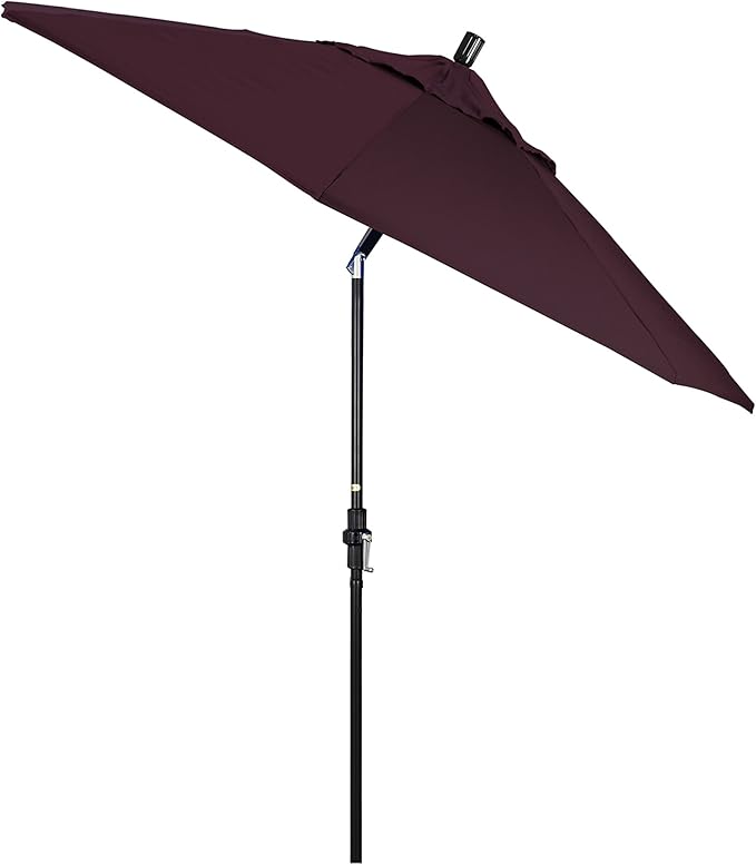 California Umbrella 9' Round Aluminum Pole Fiberglass Rib Market Umbrella
