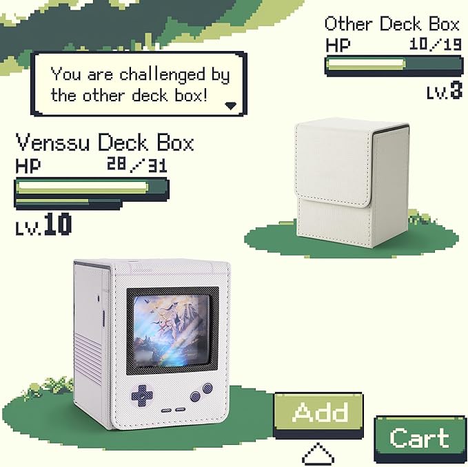 Venssu Purple Retro Gaming Console Appearance Deck Box and Chinese Takeout Deck Box Bundle