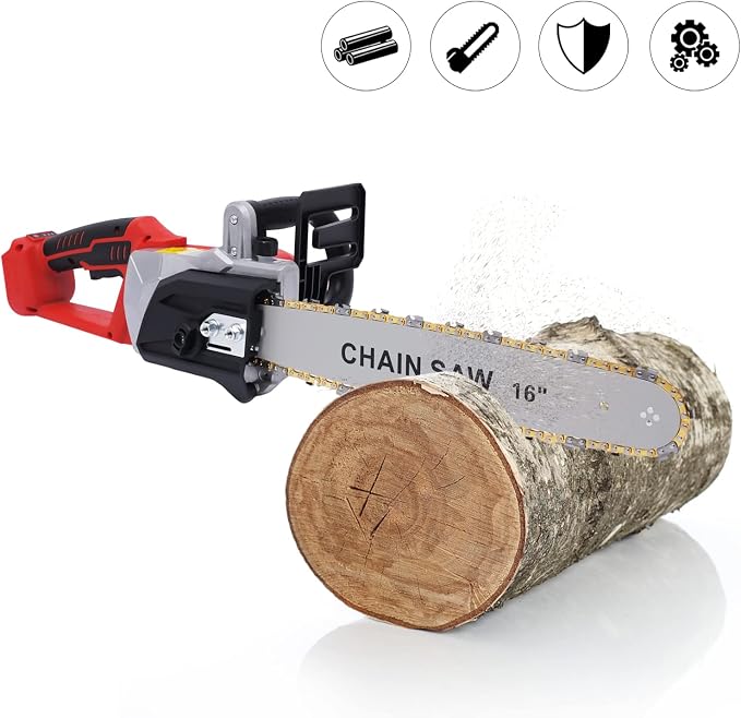 Chainsaw Mini Hand Saw 6" Handheld Mini Chainsaw Cordless Electric Chainsaw Portable Battery Powered Chainsaws Tree Saw- CHAINSAW ONLY, BATTERY AND CHARGER NOT INCLUDED