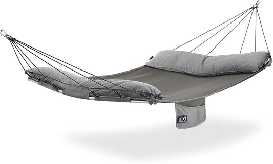 ENO SuperNest SL Hammock - 1 to 2 Person Backyard Hammock - Outdoor Patio Furniture for Backyard, Lawn, or Balcony - Pebble Grey