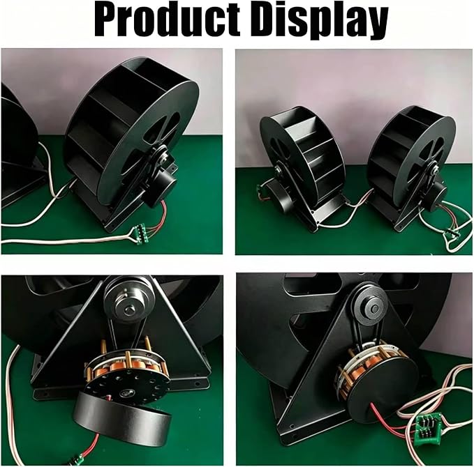 Low-Speed Waterwheel, Water Turbine Generator, Hydro Water Wheel Generator, Compact Generation Structure for Outdoor Rivers, Ponds and Rural Daily Water Supply Use(50w)