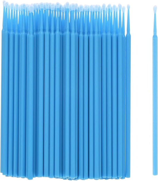 M METERXITY 100-Pack Pollinator Brush, 0.1inch/2.5mm Plastic Vegetable Pollinator Pen Manual Pollination Tool for Gardening/Greenhouse/Hydroponic Plants/Flower [Light Blue]
