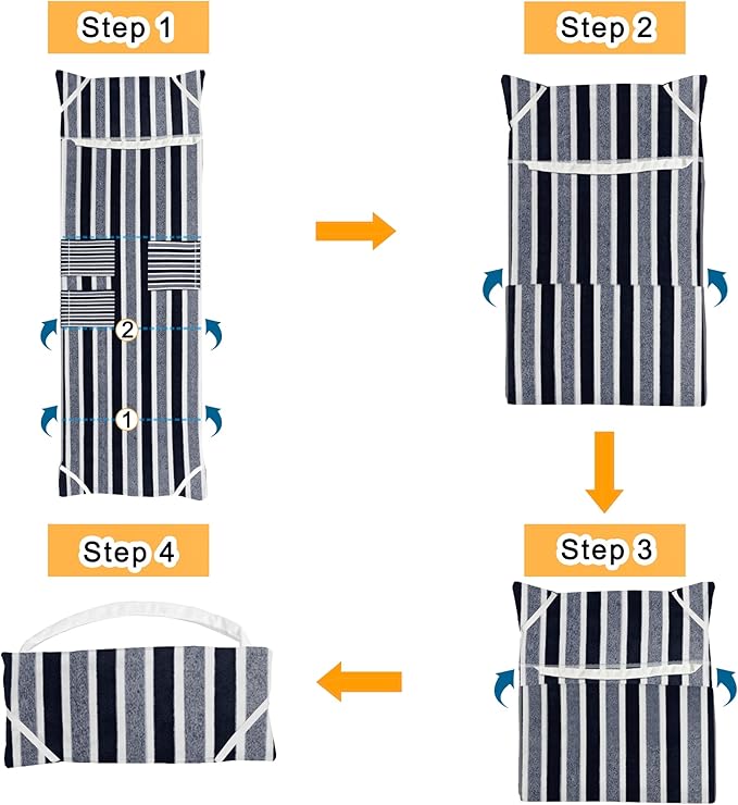Lounge Chaise Chair Towel Cover, Pack of 2,Ultra Plush & Absorbent Micro Fleece Towel Cover for Pool,Beach,Outdoor(Garden, Courtyard) | Faster Drying,Non-Slip, 2 Side Pockets | 85" x 30"Blue Black