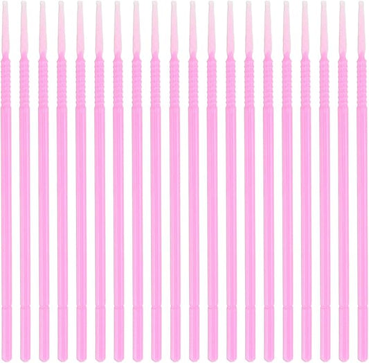 M METERXITY 20-Pack Pollinator Brush, 0.08inch/2mm Plastic Vegetable Pollinator Pen Manual Pollination Tool for Gardening/Greenhouse/Hydroponic Plants/Flower [Pink]