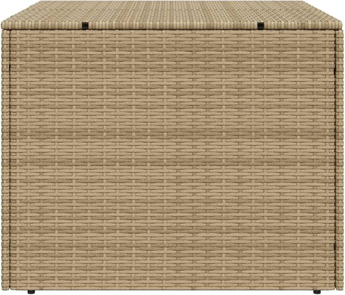 Gecheer Large Garden Storage Box, PE Rattan Outdoor Storage with Water-Resistant Bag, 77 Gallon Capacity for Patio, Balcony, and Deck