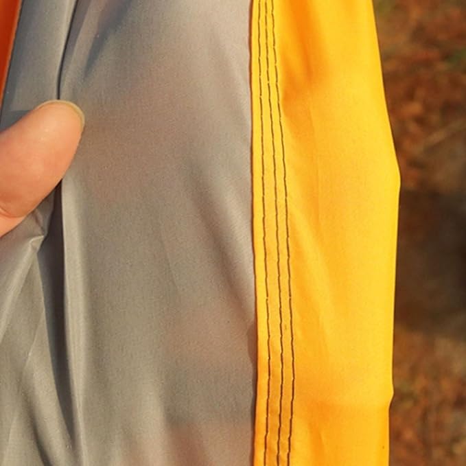 Polyester Hammock with Small Storage Bag Portable Tree Hanging Type Load-Bearing Outdoor Camping Hammock(Orange-Yellow)