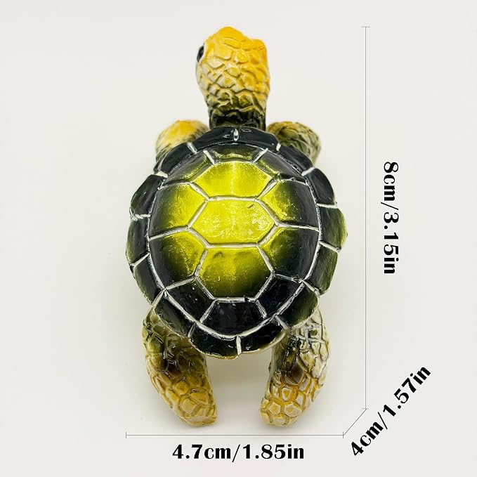 Cute Climbing Green Sea Turtle Flower Pot Hugger Figurines, Small Resin Hanging Tortoise Statue Planter Pot Decoration for Home Garden Fence Balcony Patio Lawn Yard Ornaments