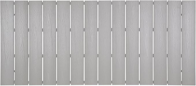 Modway EEI-1509-WHI-LGR Maine White Light Gray 80" Outdoor Patio Dining Table, Green