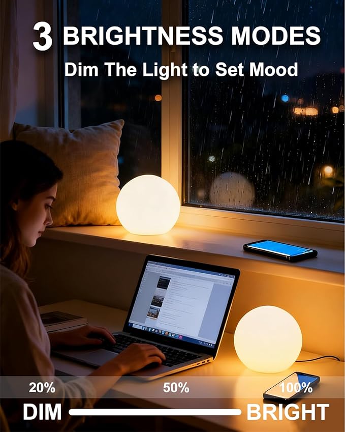 shumi LED Globe Lights Outdoor 16 RGB Colors 4 Modes with Remote Control for Yard Garden Pool 6 inch
