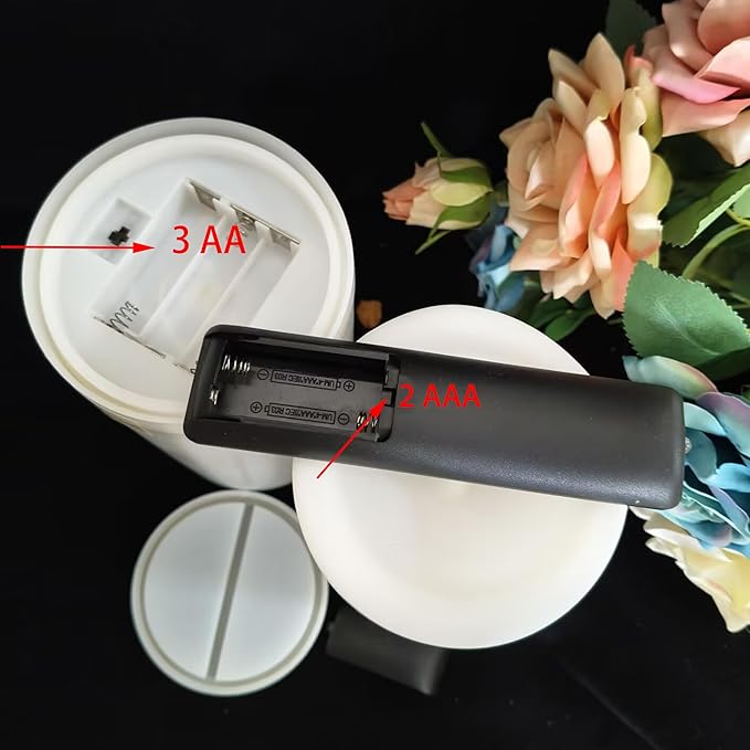 Outdoor Waterproof Large Led Flameless Candles with Remote Timer Long Lasting Battery Operated Plastic Electric Resin Pillar Candles for Home Garden Patio Xmas Wedding Party Decorations 4”X10” 2 Pack