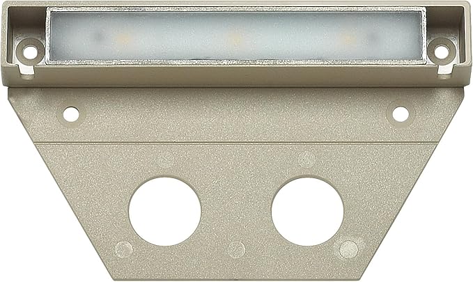 Hinkley Landscape Lighting Nuvi 15446ST Medium Hardscape Light, Vinyl Alloy, Low-Profile Housing, Mounting Bracket, Dimmable, Sandstone
