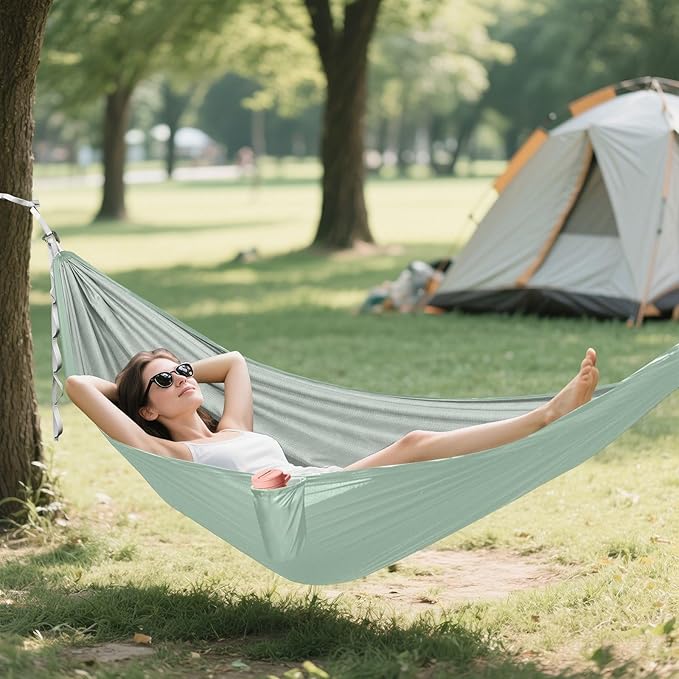 Avocado Green 330lb Capacity Outdoor Hammock with Portabl Carry Bag Tree Hammock for Indoor Outdoor Patio hamaca para Patio Exterior