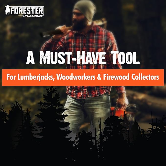 FORESTER Pickaroon Logging Tool | USA Hickory Handle | Hookaroon Logging Tool | Log Roller Tool & Forestry Tools for Dragging and Stacking Logs