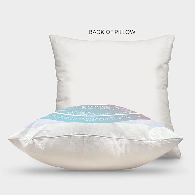 Stupell Industries | Purple Beach Shack, 18 x 18 | Outdoor Pillow, Made in USA - By LSR Design Studio