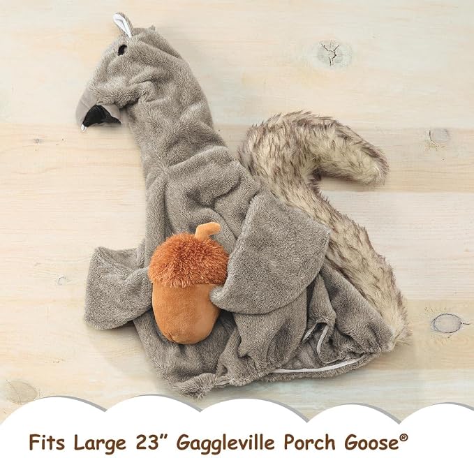 Gaggleville Squirrel Goose Outfit, Fits Large 23" H Statue, by Fox | Valley Traders