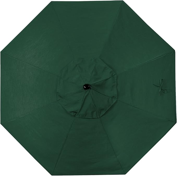 California Umbrella Replacement Canopy Cover in Sunbrella Forest Green Umbrella, 7.5' Round