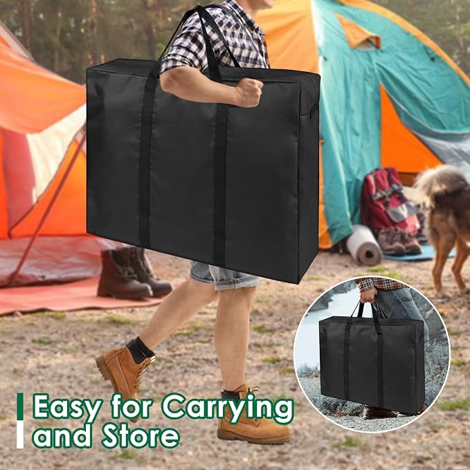 Folding Table Storage Bag, Portable Carry Table Bag for 4FT Folding Picnic/Camp Tables, Waterproof Folding Table Cover with Handles(bag only)- 26" D x 5" W x 24" H