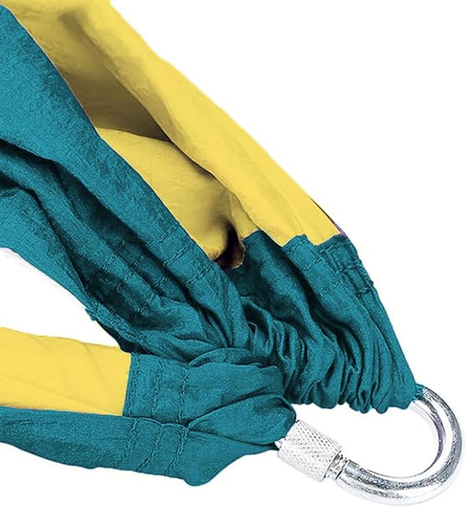 Yoga Hammock for Practice, 1.5m Wide Stretch Fabric Swing, Blue Green Yellow Suspended for P