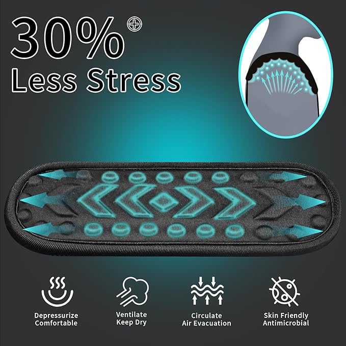 FIEIL Shoulder Strap for Weed Eater, Trimmer Shoulder Strap with Thicken 3D Air Cushion, Easy to Slide, Weed Eater Harness Compatible with String Trimmer & Leaf Blower (Reduced Stress)