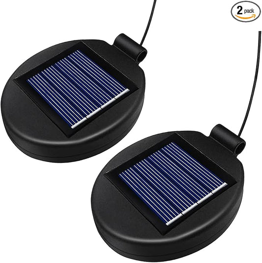 2 Pack Replacement Solar Panel for Outdoor Lights, Solar Lights Replacement Parts for DIY Repairing Outdoor Flowers Lanterns Small Panels Garden Patio Decorations