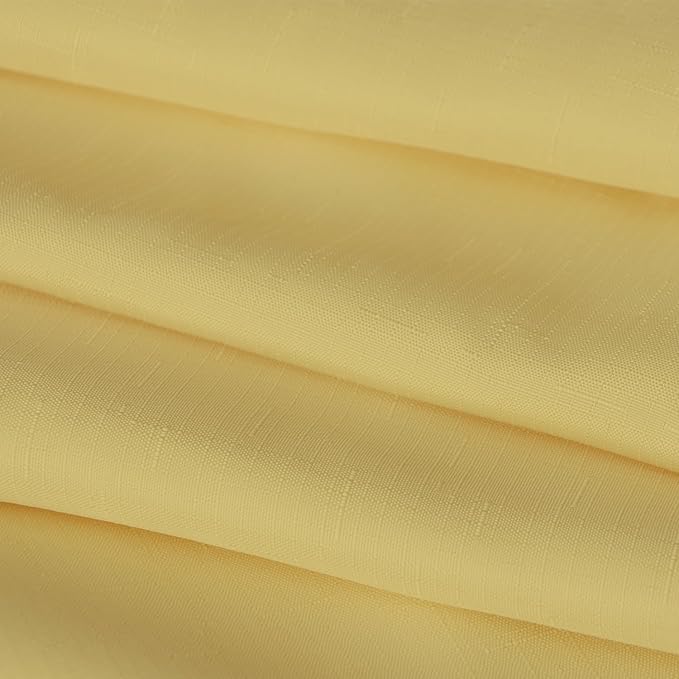 Outdoor Tablecloth Wrinkle-Free Stain Resistant Waterproof Polyester Fabric Table Cover with Zipper Umbrella Hole for Picnic/Party/Dinner/Patio Garden(60×84inch,Zippered,Yellow)