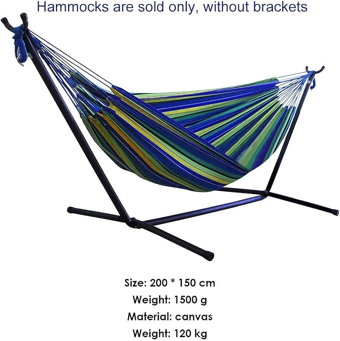Portable Outdoor Canvas Hammock for Yard Garden Camping Sleep Swing Hanging Bed