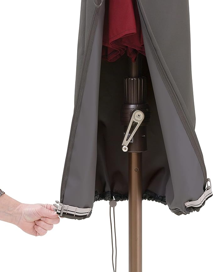 Classic Accessories Ravenna Water-Resistant 13 Foot Offset Patio Umbrella Canopy Cover, Patio Furniture Covers