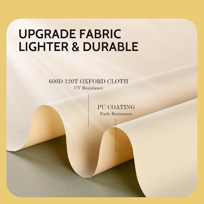COSFLY Heavy-Duty Waterproof Patio Furniture Cover for Outdoor Table and Chairs Set - Fits 74L x 47W inch, 600D Oxford Fabric Ultimate Weatherproof Rectangular Cover with Adjustable Straps
