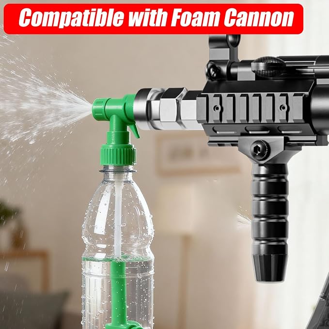 Swivel Pressure Washer Gun 3600 PSI – Easy Pull Trigger Handle with 3/8" Quick Connect Plug, Foam Cannon Compatible for Car, Home & Outdoor Cleaning (Black)