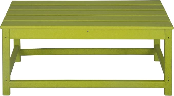 HDPE Laguna Outdoor Poly Adirondack Coffee Table, Lime