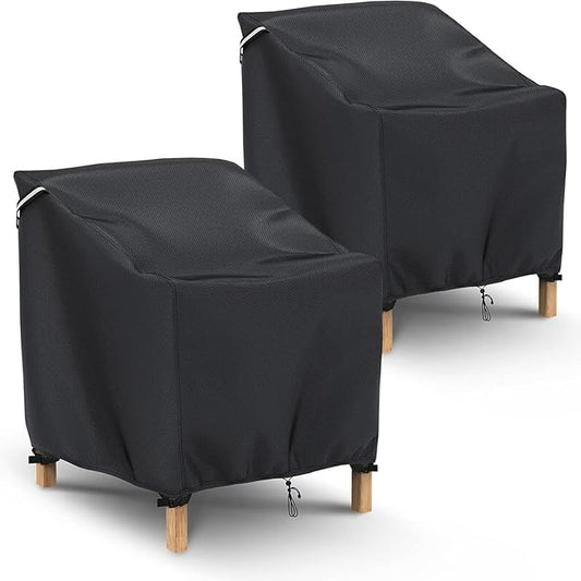 Gasadar Patio Chair Cover - 2 Pack, Patio Furniture Covers Waterproof, Heavy Duty Outdoor Chair Covers, Lawn Outdoor Furniture Cover -35" W x 38" D x 31" H