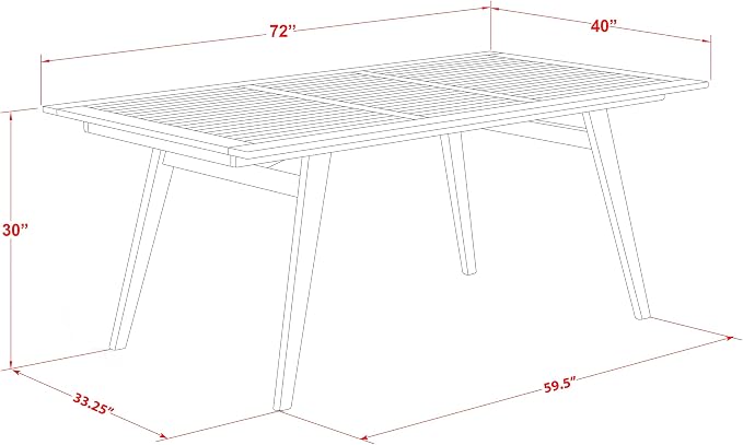 East West Furniture DEFM9CWNA 9 Piece Patio Garden Table Set Includes a Rectangle Outdoor Acacia Wood Dining Table and 8 Folding Side Chairs, 40x72 Inch, Natural Oil
