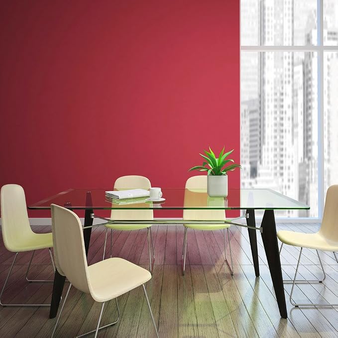 Dulles Glass 42X72 inch Rectangular Glass Table Top - Tempered - 3/8" Thick Glass Surface, Safe Beveled Edge, Radius Corners, Multipurpose for Dining Table, Patio, Coffee and End Table