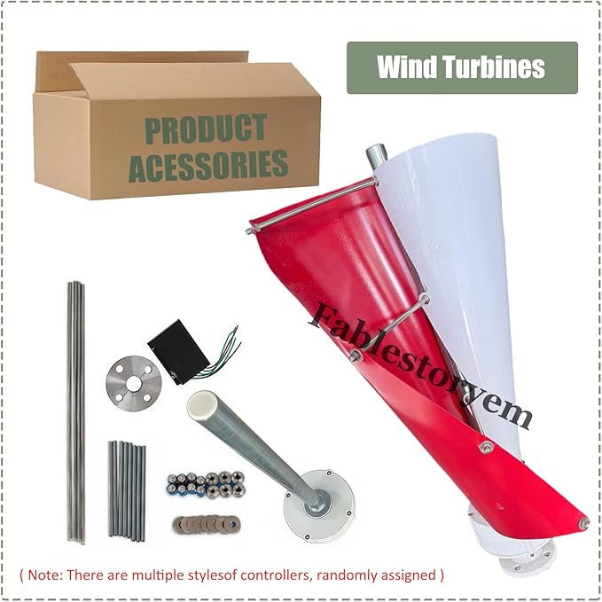 12000W Vertical Wind Power Turbine Generator Kit,12V/24V/48V Portable Maglev Wind Turbine Generator with Charge Controller for Boats Cabins Mobile Homes,C-12V