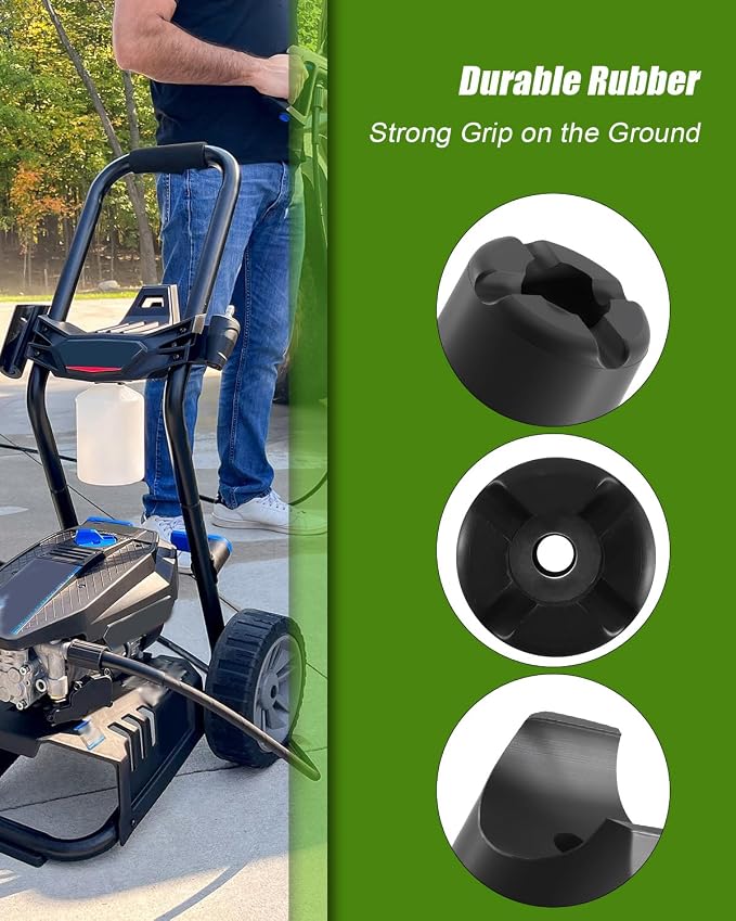 2PCS Pressure Washers Rubber Feet to Repair Frames on Gas Powered Pressure Washers Compatible with Simpson Cleaning Replace 7105468
