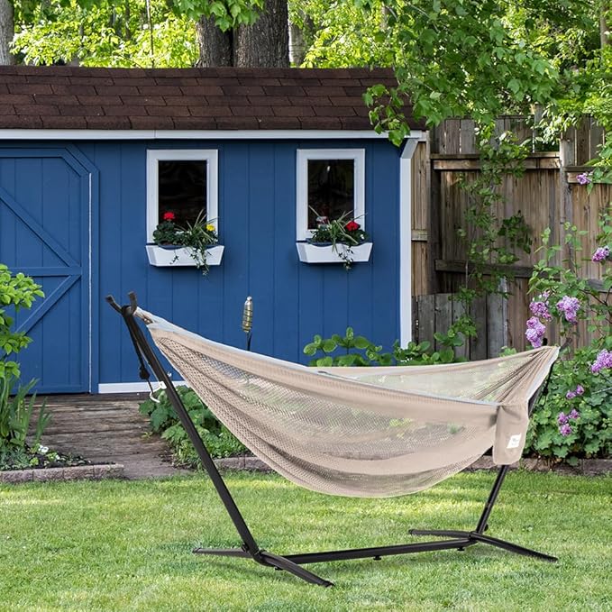 Vivere C9MESH-44 Hammock with Stand, Sand and Sky