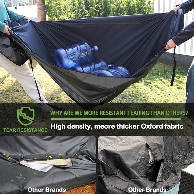 Waterproof Outdoor Sofa Cover 420D Oxford Fabric Patio Loveseat Cover with Windproof Straps Dustproof Protection for Furniture 87x30x35 inch Fits Most Outdoor Loveseats