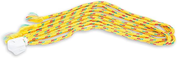NOVICA Green Yellow Red Striped Hand Woven Cotton Mayan 2 Person XL Rope Hammock, 'Colima' (Double)
