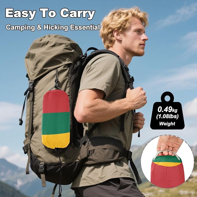 National Flag of Lithuania Hammocks with Portabl Carry Bag Backyard Hammock for Indoor Outdoor Patio