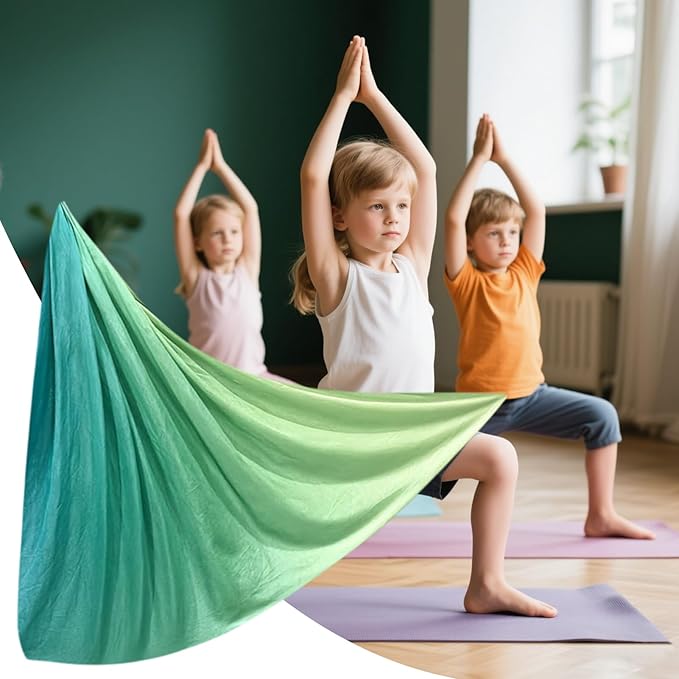 Aerial Hammock, Durable, Portable, Silk – Yoga Swing Set Fitness, Stretch Portable Equipment Indoor, Gym Exercise Adults Women Men | Indoor Gym Exercise Adults Women Men Kids Versatile