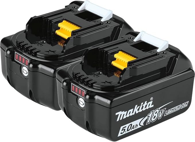 Makita XML08Z 36V (18V X2) LXT Brushless 21" Self-Propelled Commercial Lawn Mower, with BL1850B-2 18V LXT Lithium-Ion 5.0Ah Battery, 2/pk