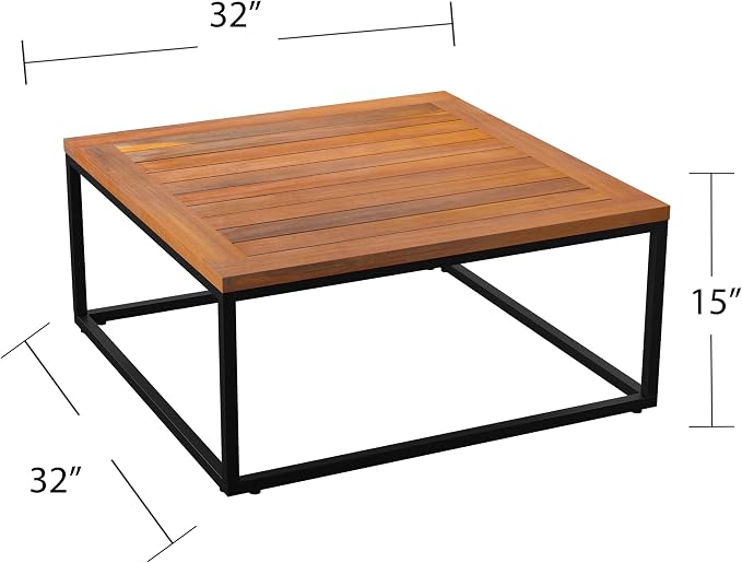 Taradale Outdoor Coffee Table and Chair Set – 2pc