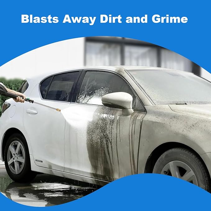 Electric Pressure Washer 5000 PSI 4.0 GPM High Power Washer with 4 Pressure Nozzle and Foam Cannon, powerwashers for Home, Car Washing, Fence Cleaning, Patio, Blue