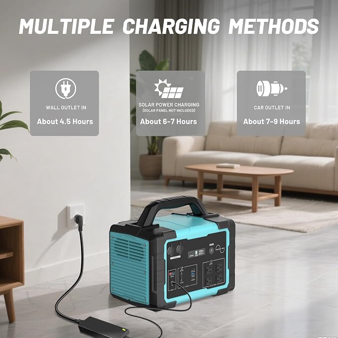 1000W Portable Power Station 1024Wh LiFePO4, (20000W Peak) Backup Battery, Solar Generator for Home Emergency Camping