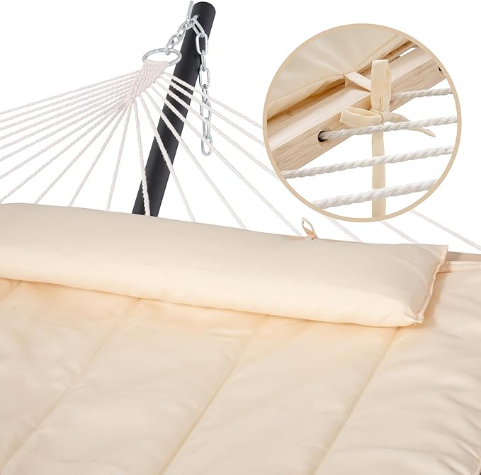 SUNCREAT Outdoor Portable Hammock Pad, 2 Person Polyester Hammock Pad, Beige