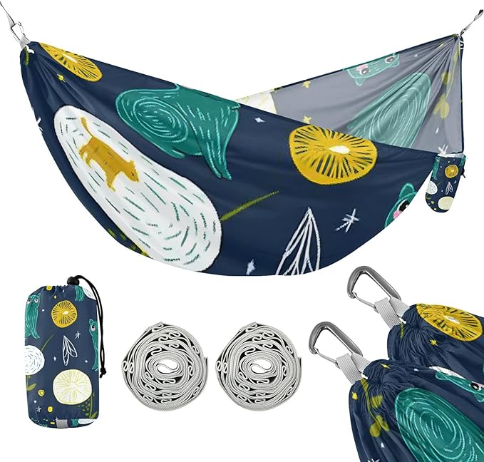 Space Aliens Cats Green 330lb Capacity Hammocks with Hanging Ropree Hammock for Indoor Outdoor Patio hamaca para Camping 0 a 24 Meses