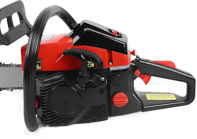 68cc 2-Cycle Gas Chainsaw 18Inch Gasoline Powered Chainsaw Handheld Anti-vibration System Gasoline Chain Saw Kits for Cutting Wood Outdoor Garden Farm with Tool Kit Thicken the Brake Handle USA STOCK
